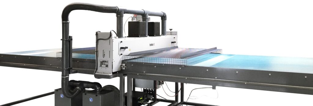 Corona sheet treatment unit for improving adhesion