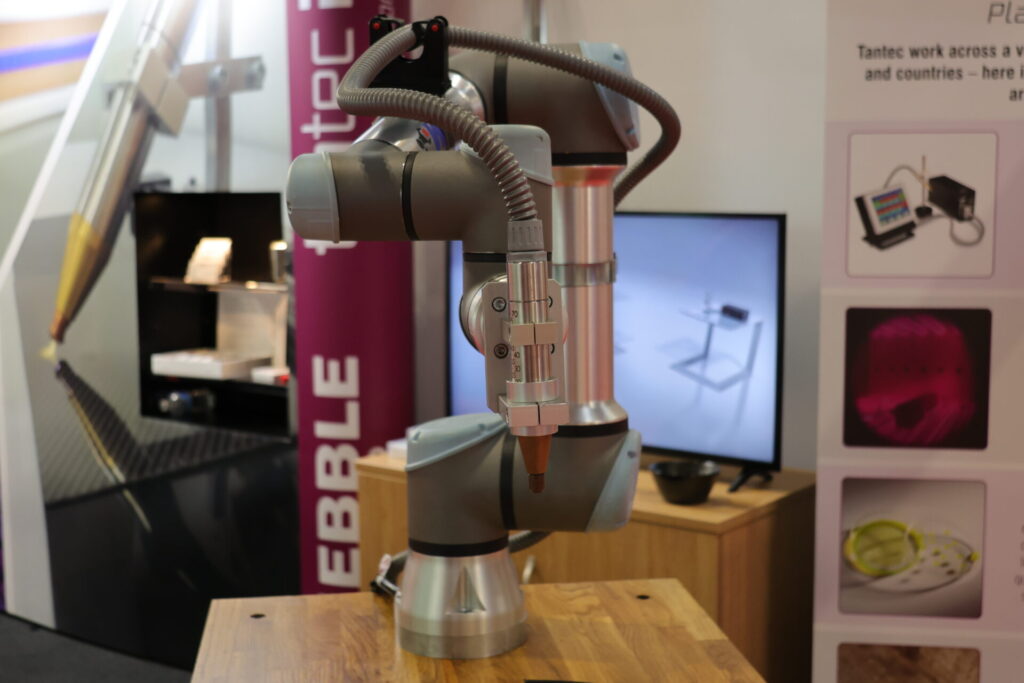 A robot version of our plasmatec system at the interplas expo