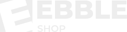 ebble shop white logo
