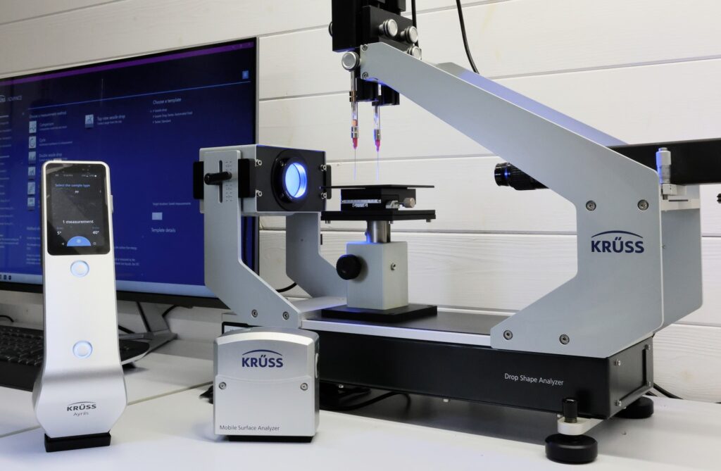 Desktop and mobile kruss contact angle systems