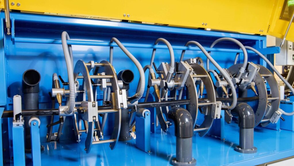 Multi nozzle plasma treater for profiles