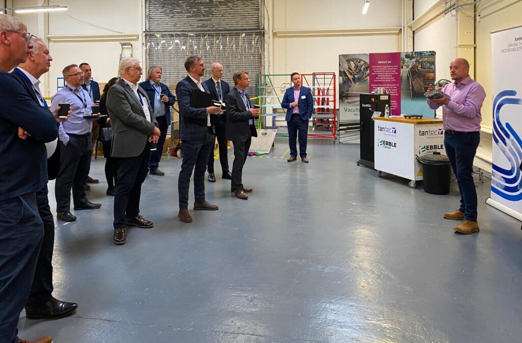Rob boyce demonstrates an automotive part requiring treatment